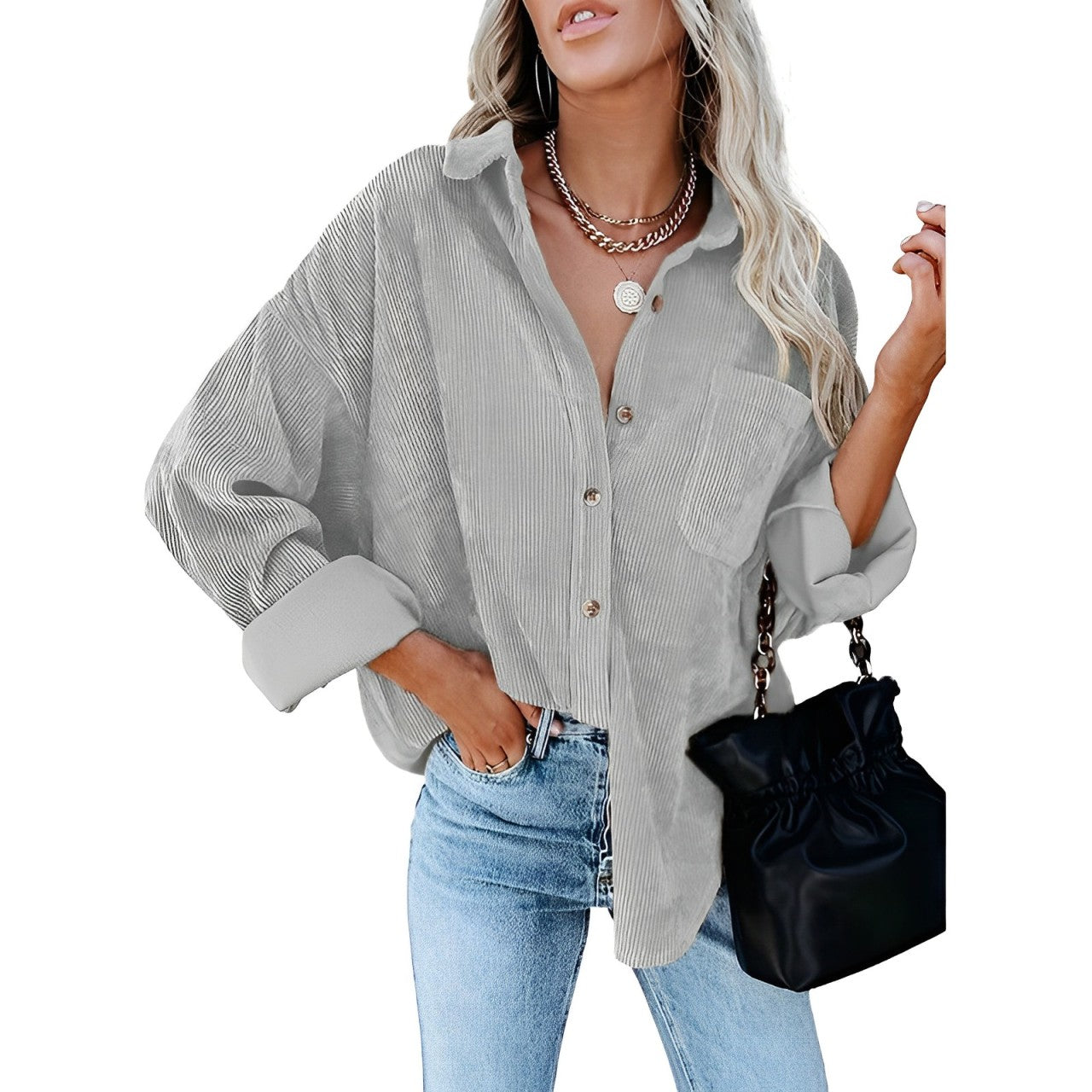 Anaya - Oversized Corduroy Shirt