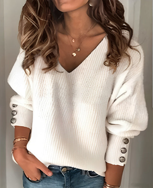 Beck - V-Neck Knit Sweater