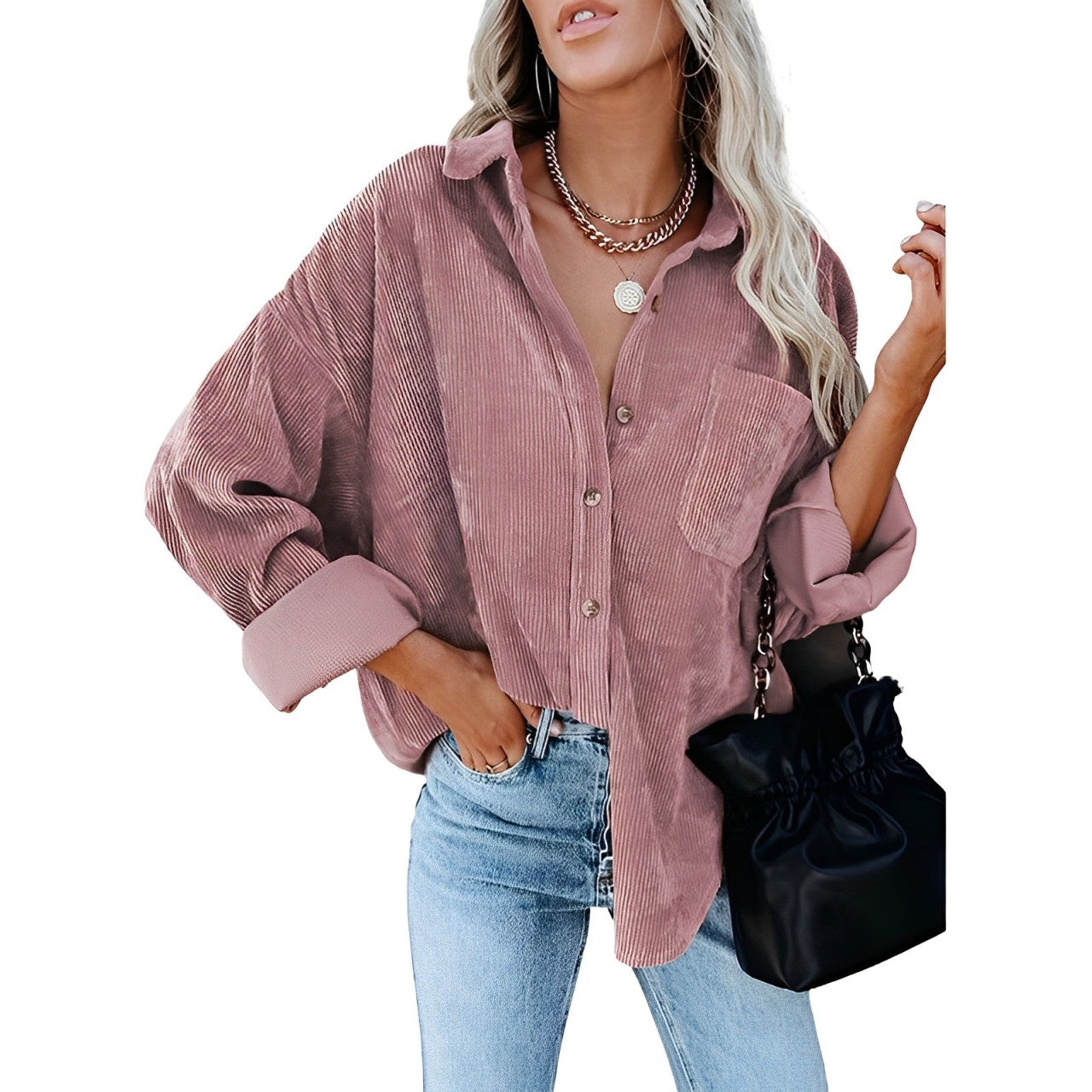 Anaya - Oversized Corduroy Shirt