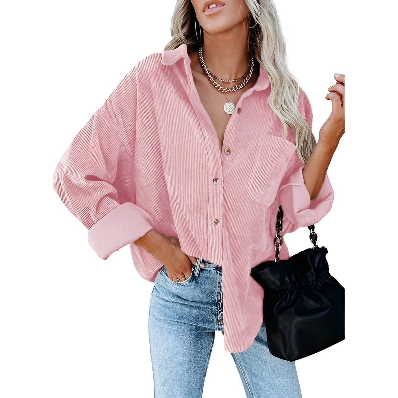 Anaya - Oversized Corduroy Shirt